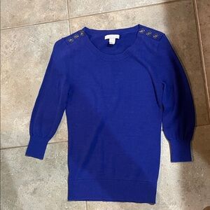 Banana Republic Royal Blue Crew Neck Sweater